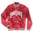 Фото #1 товара Mitchell & Ness Lightweight Satin Jacket Mens Red Coats Jackets Outerwear STJKSC