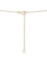 ფოტო #4 პროდუქტის Diamond Smiley Face 18" Pendant Necklace (1/10 ct. t.w.) in 10k Gold, Created for Macy's
