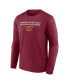 Фото #3 товара Men's Burgundy Washington Commanders Advance to Victory Long Sleeve T-shirt