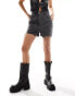 Фото #1 товара Reclaimed Vintage denim mom shorts in washed black