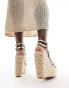 Simmi London Akela strappy espadrille in gold metallic