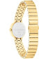 Women's Three Hand Gold-Tone Stainless Steel Bracelet Watch 25mm