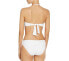 Фото #2 товара Tommy Bahama Womens Pearl Twist Bandeau Bra Swim Top White Size M