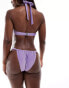 Фото #4 товара Ann Summers Sardina Shimmer cheekini bikini bottom in lilac glitter