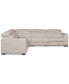 Фото #12 товара Nevio 124" 5-Pc. Fabric "L" Shaped Sectional Sofa, Created for Macy's