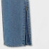 Фото #2 товара Men's Big & Tall Slim Fit Adaptive Bootcut Jeans - Goodfellow & Co Light Blue