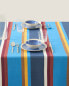 Фото #3 товара Striped cotton tablecloth