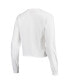 Фото #4 товара Women's White Texas Longhorns Retro Campus Crop Long Sleeve T-shirt