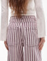 Фото #8 товара Topshop stripe straight leg trouser in multi