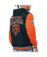 ფოტო #2 პროდუქტის Men's Navy, Orange Chicago Bears Commemorative Reversible Full-Zip Jacket