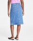 Фото #4 товара Women's Patch Pocket Denim Skirt, Created for Macy's
