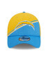 Фото #3 товара Men's Gold, Powder Blue Los Angeles Chargers 2023 Sideline 39THIRTY Flex Hat