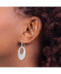 ფოტო #3 პროდუქტის Stainless Steel Polished Circles Dangle Shepherd Hook Earrings