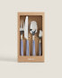 Фото #7 товара Cutlery with 4 pieces and ceramic handle (pack of 4)