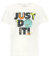 Little Boys Express Yourself Just Do It Graphic T-Shirt 782Sail, 6 - фото #1