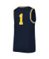 ფოტო #4 პროდუქტის Big Boys #1 Navy Michigan Wolverines Team Replica Basketball Jersey