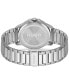 Men's First Silver-Tone Stainless Steel Bracelet Watch 43mm