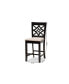 Фото #4 товара Nicolette Modern and Contemporary 2-Piece Fabric Upholstered and Finished Wood Counter Stool Set