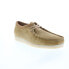 Фото #4 товара Clarks Wallabee 26166241 Mens Beige Suede Oxfords & Lace Ups Casual Shoes
