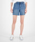 Фото #1 товара Джинсы-шорты Calvin Klein Jeans женские из денима с высокой посадкой