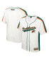 Фото #1 товара Men's Cream Distressed Florida A&M Rattlers Ruth Button-Up Baseball Jersey