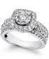 ფოტო #1 პროდუქტის Diamond Halo Engagement Ring (2 ct. t.w.) in 14k White Gold