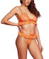 Women's Laced Ruffle Bralette and Panty 2 Pc Lingerie Set