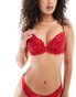 Фото #1 товара Ann Summers Icon padded plunge bra in red