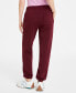Фото #2 товара Women's Heathered Fleece Jogger Pants, Created for Macy's