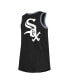 Фото #4 товара Big Girls Black Chicago White Sox Henley Tank Top