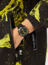 Фото #4 товара Наручные часы GV2 by Gevril Women's Bari Swiss Quartz Sparkle Green Leather Watch 37mm.