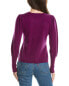 Фото #2 товара Forte Cashmere Gathered Sleeve Cashmere Sweater Women's Purple L