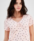 ფოტო #3 პროდუქტის Juniors' Lace-Trim Minnie Mouse Print T-Shirt