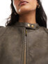 Cotton:On PU jacket in vintage brown 50 - фото #3