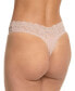 Фото #2 товара Women's Signature Lace V-front High Cut Thong