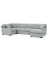 Фото #8 товара Radley 4-Pc. Fabric Chaise Sectional Sofa with Corner Piece, Created for Macy's