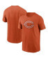 Фото #1 товара Men's Orange Chicago Bears Primary Logo T-shirt