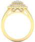 ფოტო #3 პროდუქტის Diamond Cluster Ring (1 ct. t.w.) in 14k White or Yellow Gold