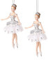 Фото #1 товара Kurt Adler 5.75In Snow Queen Ballerina Christmas Ornament Multicolor