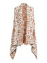 Фото #5 товара Time and Tru Cozy Wrap Women's One Size White Leopard Print Polyester Reversible