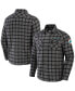 Фото #1 товара Men's NFL x Darius Rucker Collection by Gray Miami Dolphins Flannel Long Sleeve Button-Up Shirt