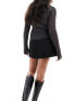 Weekday wrap mini skirt in black 36 - фото #3