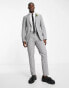 Фото #6 товара Selected Homme slim fit suit jacket in light grey check
