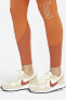 Фото #4 товара Леггинсы Nike Air высокие сжатые в талии оранжевые