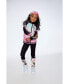 ფოტო #2 პროდუქტის Girl Athletic Vest Gradient Pink Printed Big Flowers - Toddler|Child