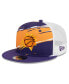 ფოტო #1 პროდუქტის Men's Purple, White Phoenix Suns Tear Trucker 9FIFTY Adjustable Hat