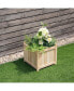 Фото #10 товара Square Wood Flower Planter Box Raised Vegetable Patio