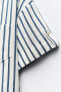 Фото #8 товара Рубашка из смесового льна с короткими рукавами ZARA