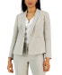 Фото #1 товара Women's Seamed Notched-Collar Stretch Pebble Crepe Jacket