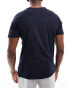 Tommy Hilfiger logo stripe lounge t shirt in navy